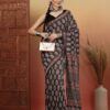 Ethnic Motifs Printed Pure Muslin Saree