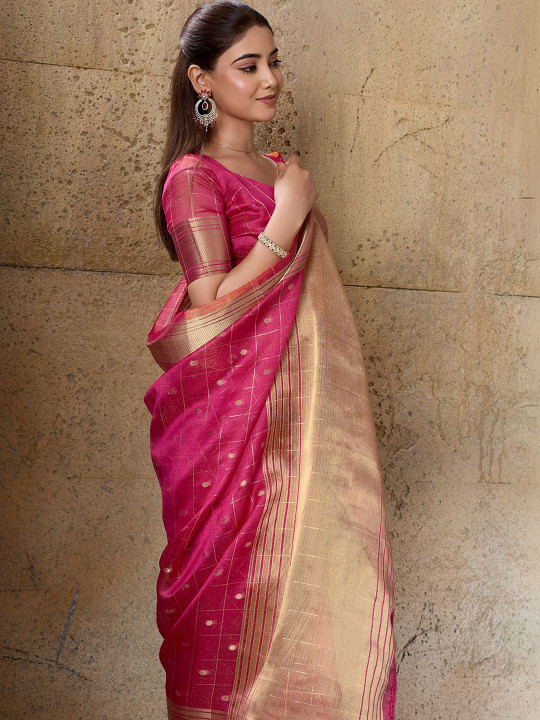 Roop Elegant Silk Blend Saree - Image 2