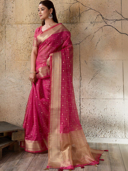 Roop Elegant Silk Blend Saree - Image 4