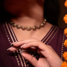 Anaya's Dokra Collar Statement Choker Necklace