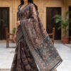 Floral Silk Blend Designer Saree
